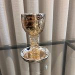 גביע קידוש –קריסטל מהודר זהב